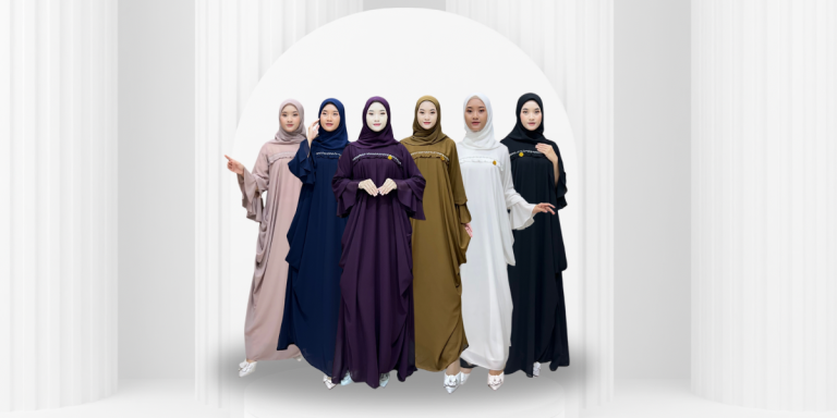 Baju Gamis Ceruti Aksen Mutiara