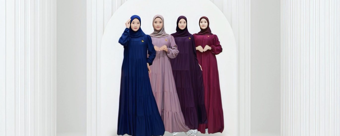 Model Baju Gamis Polos Modern Terbaru