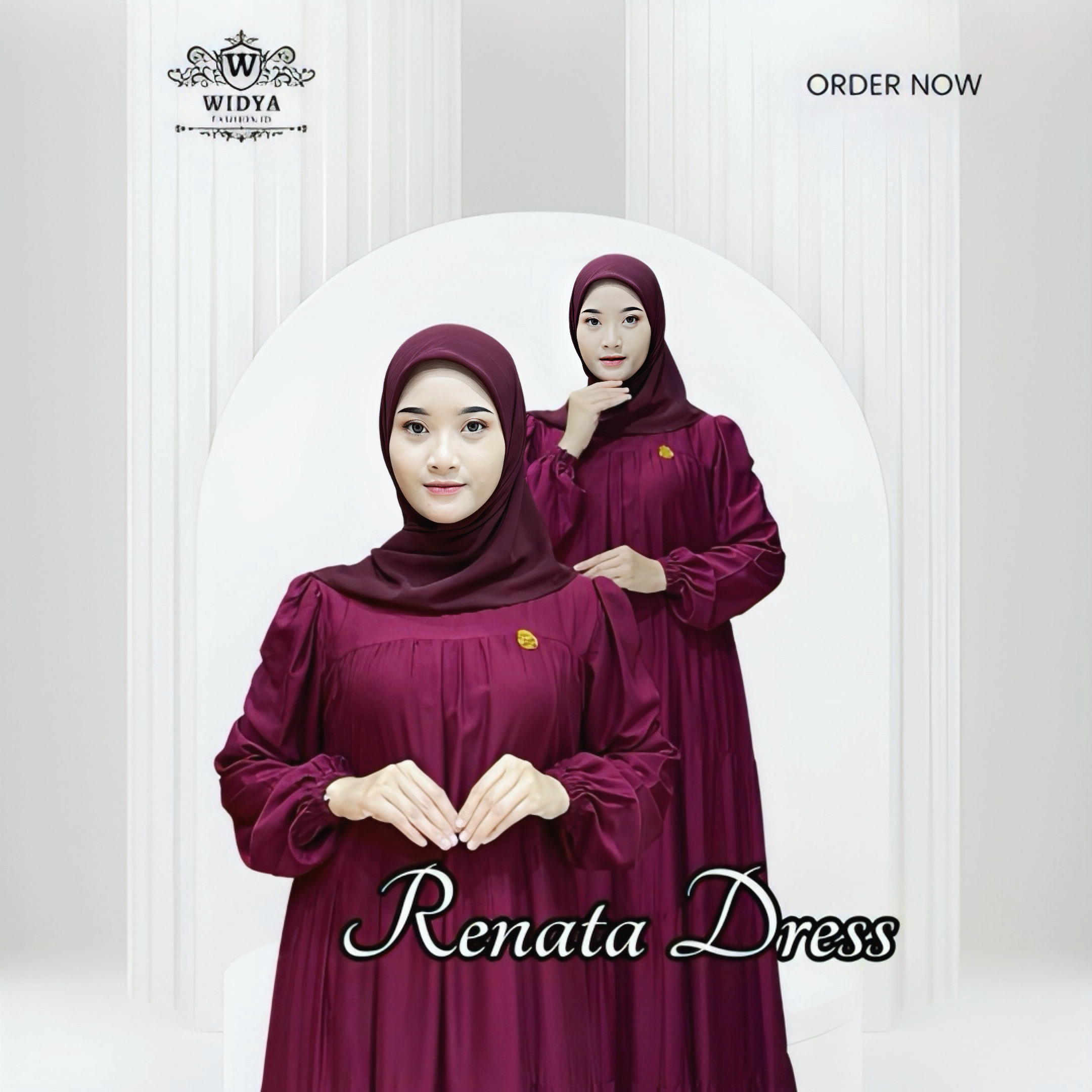 Model Baju Gamis Polos Modern Terbaru