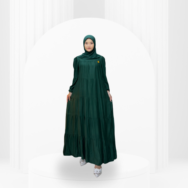Model Baju Gamis Polos Modern Terbaru