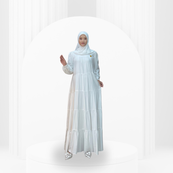 Model Baju Gamis Polos Modern Terbaru