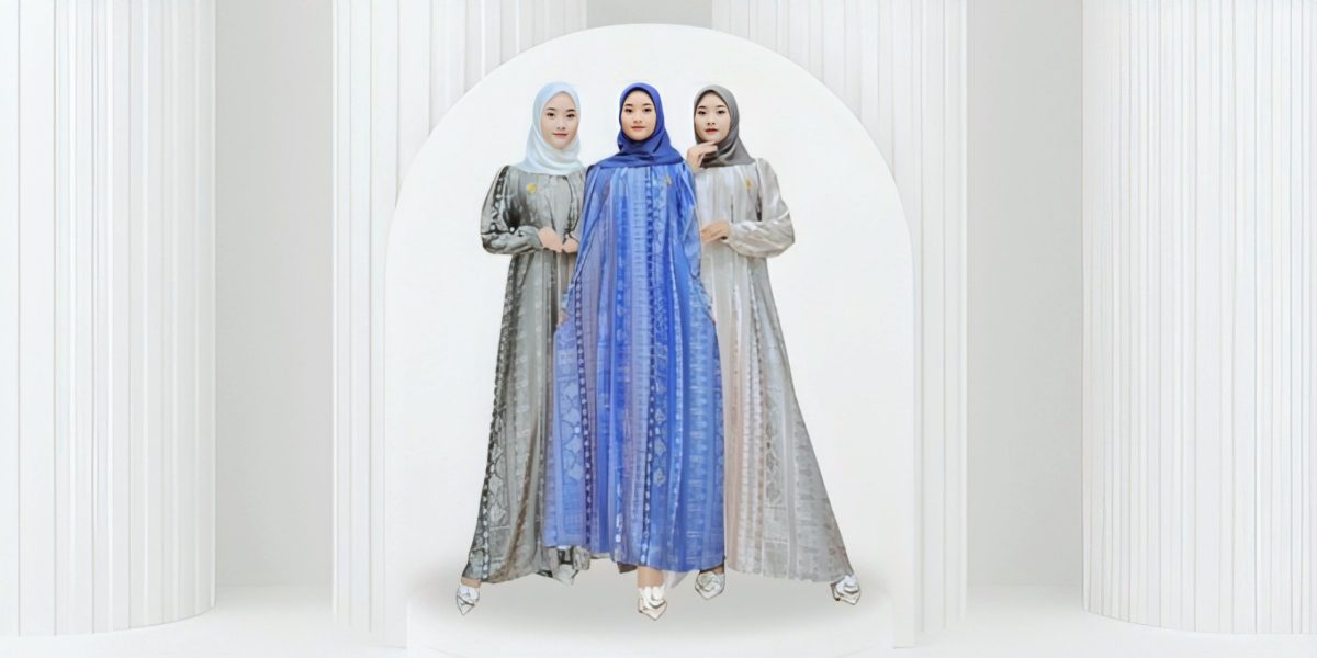 Model Gamis Modern Motif Bahan Armani Silk Premium