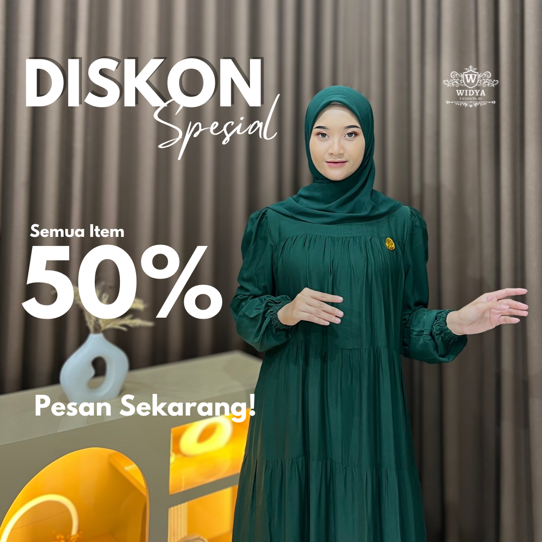 Model Baju Gamis Polos Modern Terbaru