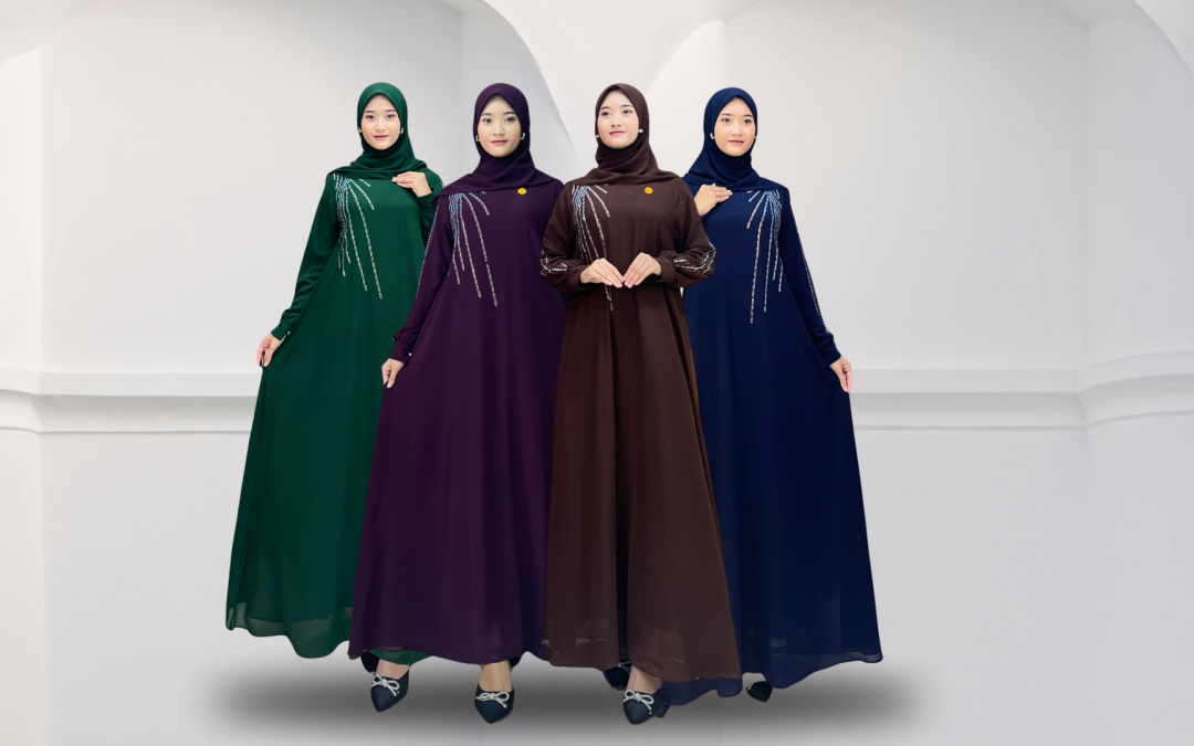 Gamis Pesta Elegan Aksen Payet Eksklusif, Rayyanza Dress:
